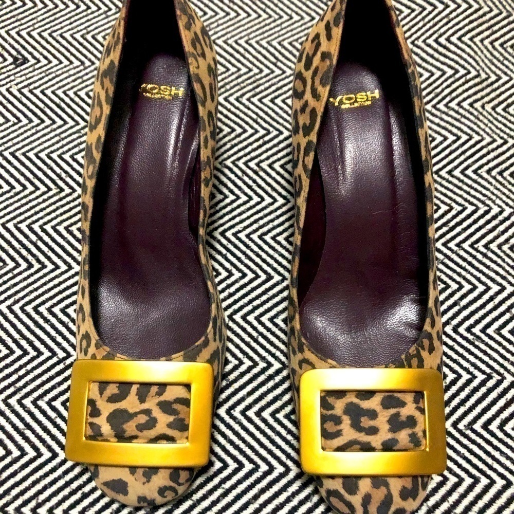 ⭐️⭐️NWOT,Comfort & Style The Leopard print midi heel, size 8!